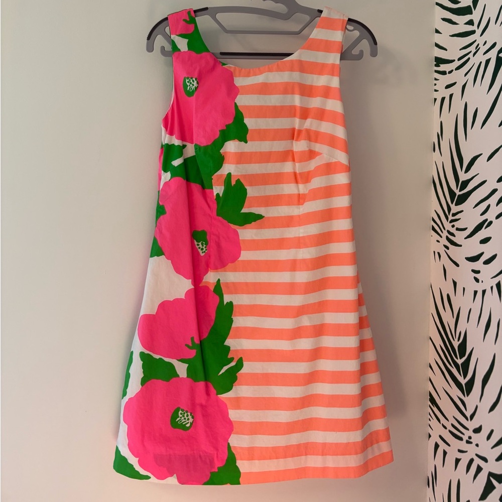 Lilly Pulitzer Orange One Shoulder Sleeveless Sundress